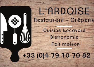 Carte de visite l'Ardoise recto