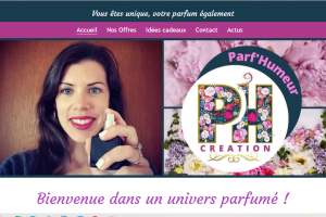 Refonte site web de Parfhumeur via vistaprint